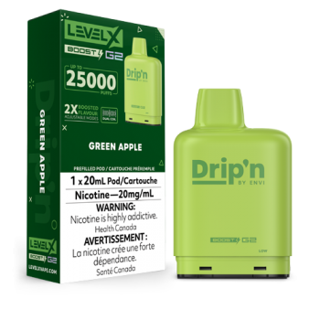 Level X Boost Dripn Green Apple 25k 20mg